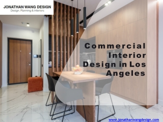 Commercial Interior Design in Los Angeles PPT