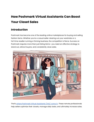 How Poshmark Virtual Assistants Can Boost Your Closet Sales