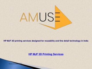 HP MJF 3D printing services designed for reusability and fine detail technology in India