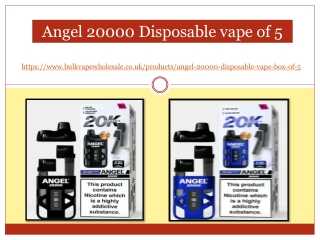 Angel 20000 Disposable vape Box of 5