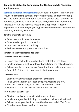 Somatic Stretches for Beginners