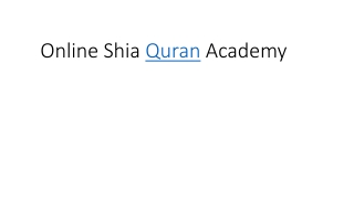 Online Shia Quran Academy