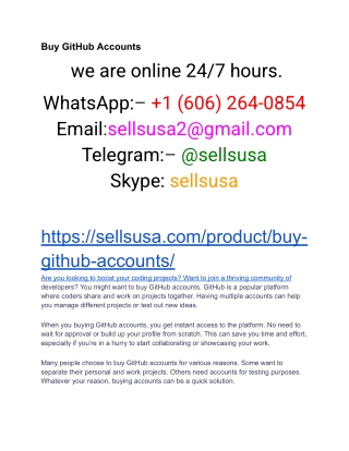Top 10 Sites To Buy Old Github Accounts For sellsusa In 2025-26