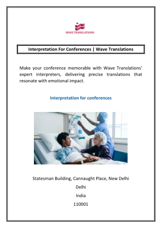 Interpretation For Conferences | Wave Translations