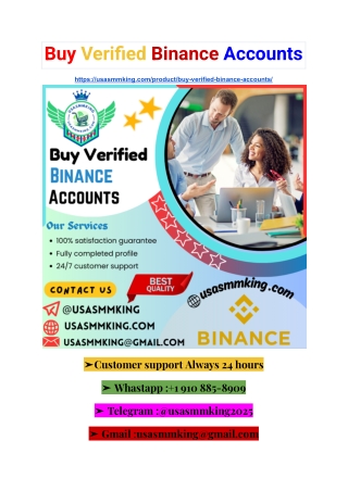 Buy Verified Binance Accounts