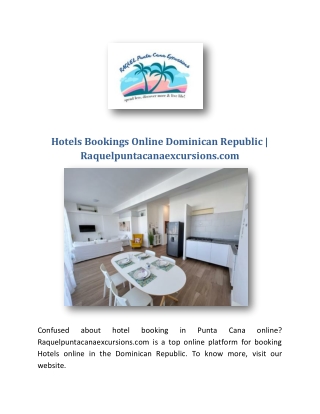 Hotels Bookings Online Dominican Republic | Raquelpuntacanaexcursions.com