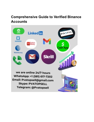 9 Places To Get Deals On Buy Verified Binance Account