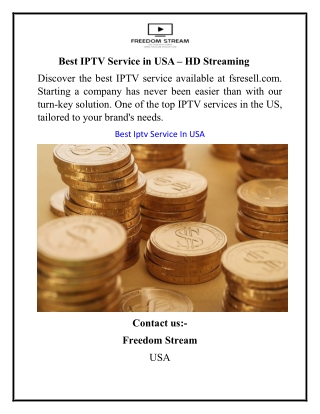 Best IPTV Service in USA – HD Streaming