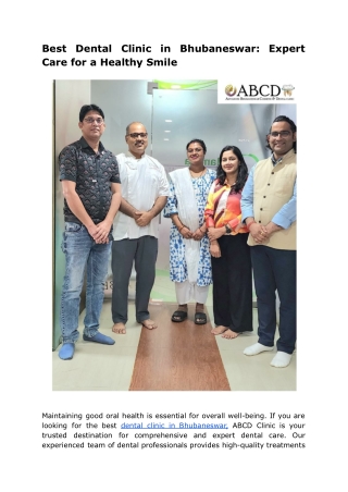 dental clinic in Bhubaneswar