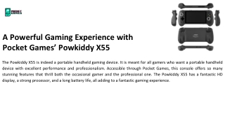 A Powerful Gaming Experience with Pocket Games’ Powkiddy X55