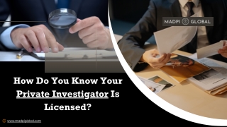 How Do You Know Your Private Investigator Is Licensed