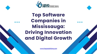 Top Software Companies in Mississauga Driving Innovation and Digital Growth