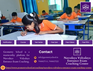 Navodaya Vidyalaya Entrance Exam Coaching Centre