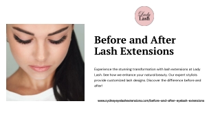 Before and After Lash Extensions | Lady Lash