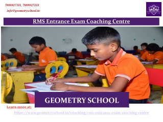 RMS Entrance Exam Coaching Centre