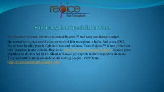Hair Transplant Specialist in Pune
