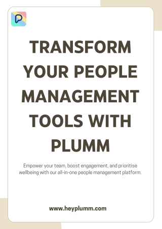 Enhance Employee Engagement with Plumm’s People Management Solutions