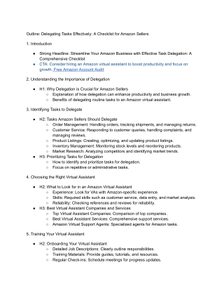 2.  #2- Delegating Tasks Effectively_ A Checklist for Amazon Sellers - Google Docs