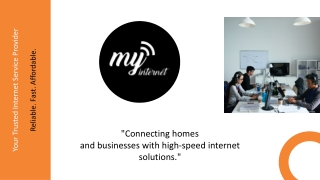 MyInternet – Fast, Reliable & Affordable Internet