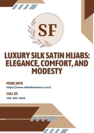 Luxury Silk Satin Hijabs: Elegance, Comfort, and Modesty