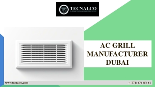 AC GRILL MANUFACTURER DUBAI