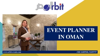 EVENT PLANNER IN OMAN