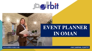 EVENT PLANNER IN OMAN