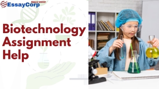 Biotechnology Assignment Help