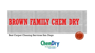 Carpet Cleaning Services San Diego-Brown Family Chem-Dry