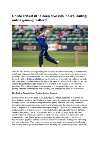 India’s premier online gaming and betting platforms _ what you need to know