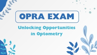 OPRA Exam: Unlocking Opportunities in Optometry by Academically Global