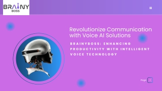 BrainyBoss Voice AI Solutions