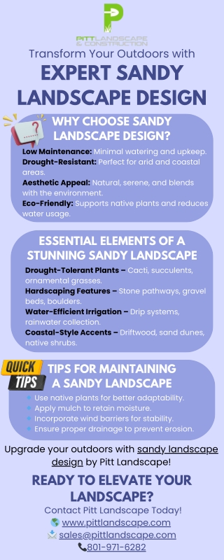 Create a Serene Outdoor Space with Sandy Landscape Design