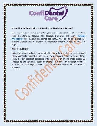 Is Invisible Orthodontics as Effective as Traditional Braces External blog (Confidental care) 12