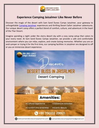 Desert Safari Jaisalmer