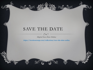 "Save the Date" by Motion Stamp