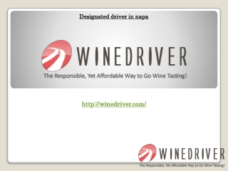 Wine driver napa