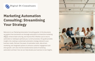 Transform Your Business with Expert Marketing Automation Consulting