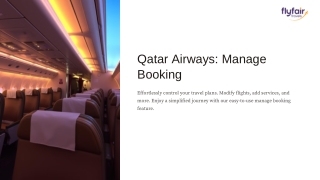 Qatar Airways Manage Best Booking