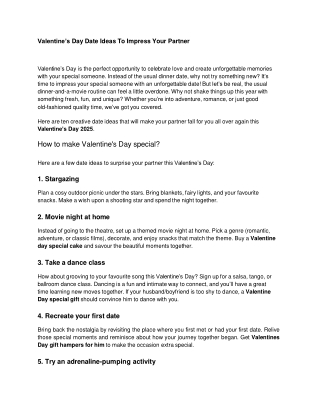 Valentines Day Date Ideas for Your Special Valntine, BBF