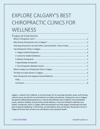 BEST CHIROPRACTIC CLINICS FOR WELLNESS