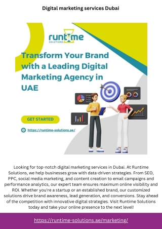 Digital marketing services Dubai