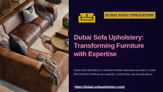 Expert Sofa Upholstery Services in Dubai – Revive Your Furniture with Dubai Sofa
