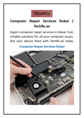 Computer Repair Services Dubai  Techfix.ae