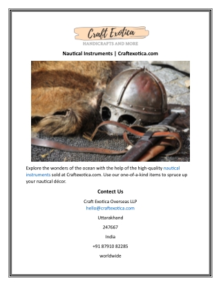 Nautical Instruments  Craftexotica