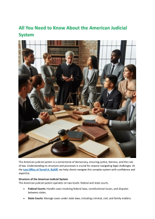 All You Need to Know About the American Judicial System