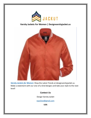 Varsity Jackets For Women  Designvarsityjacket.us