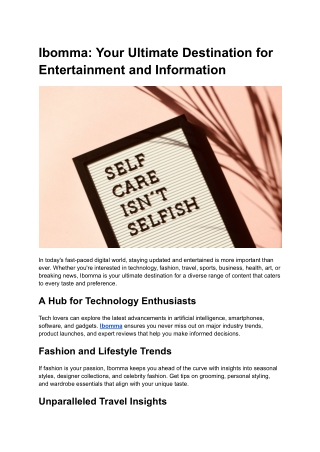 Ibomma_ Your Ultimate Destination for Entertainment and Information