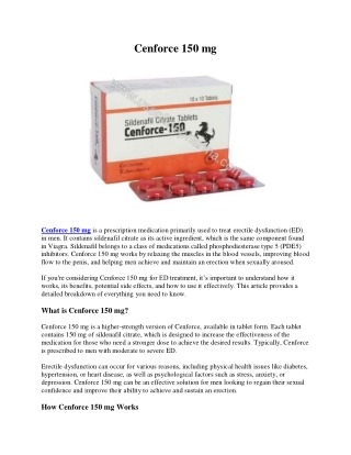Cenforce 150 mg