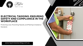 Electrical Tagging Adelaide--Taylor's Test & tag